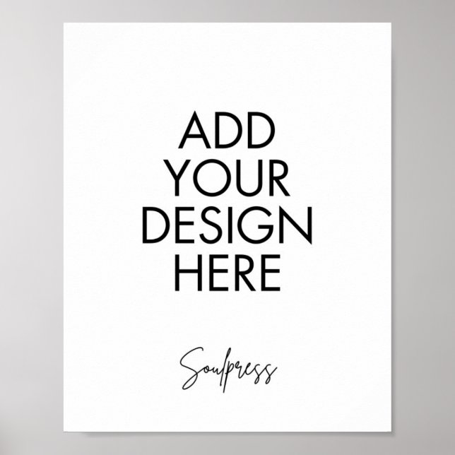 8 x 10 po - Signe - impression personnalisée (Devant)