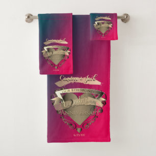 8e anniversaire Mariage bronze et TourmalineServie