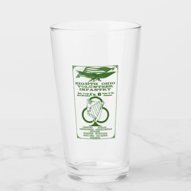 8e verre de bière Ohio (Devant)