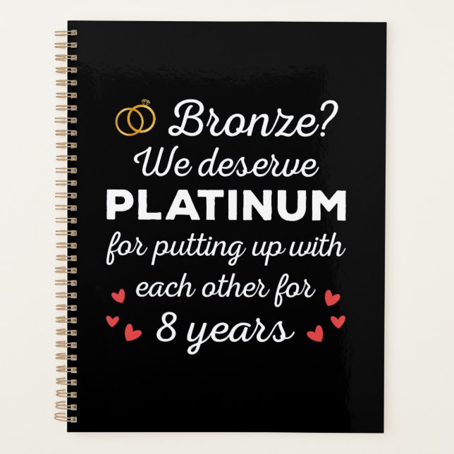 8ème anniversaire Mariage I - Bronze Funny Couple (Devant)