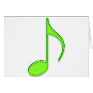 8ème Notez la grande note musicale en verre de