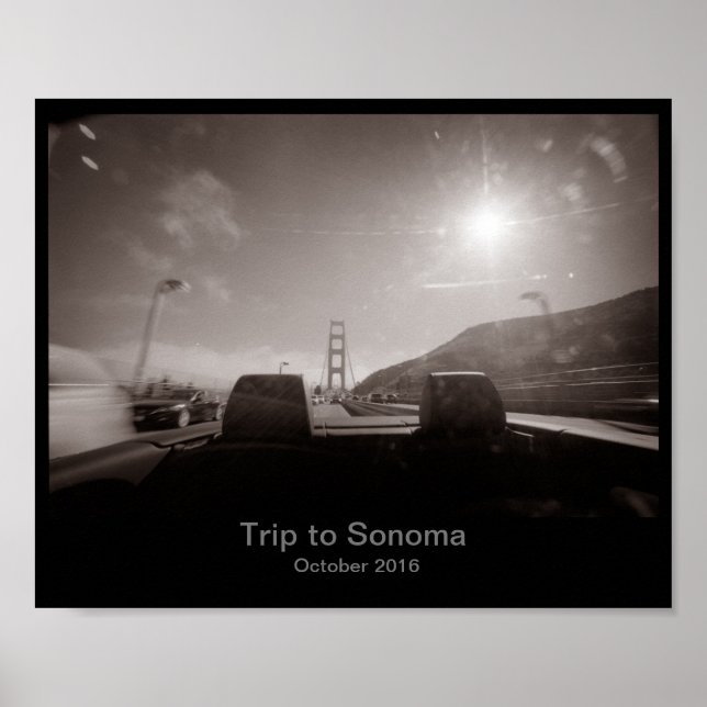 8x10 - Voyage à Sonoma Poster (Devant)