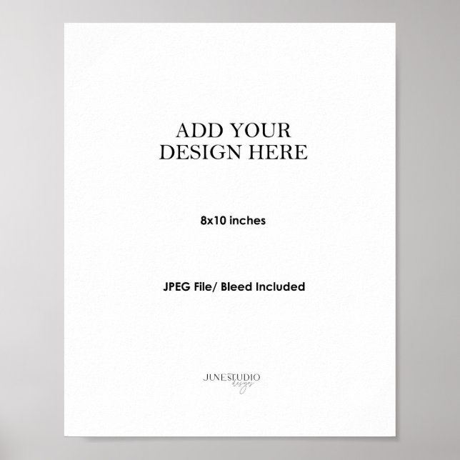 8x10" Wall Art Poster Printing (Devant)