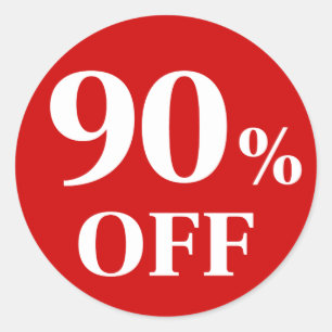 90 % de réduction Autocollant rond classique à fon