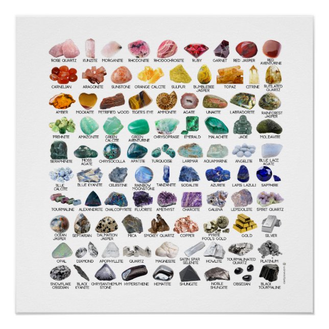90 Rainbow Rocks Crystal Collection Poster brillan (Devant)
