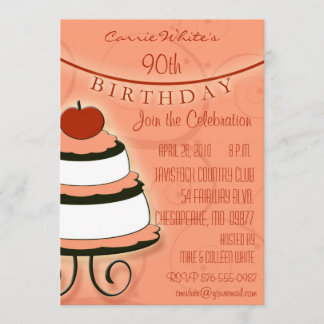 90e - 99e anniversaire Invitations