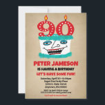 90e anniversaire Invitation Funny Cake Mens Décont<br><div class="desc">Un drôle de gâteau d'anniversaire de caricature 90e invitation pour un mari,  un ami,  un père ou grand-père ou des dames,  aussi!</div>