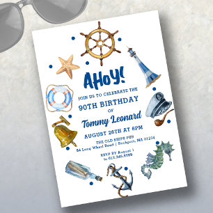 90e anniversaire Nautique été 2024 Invitation
