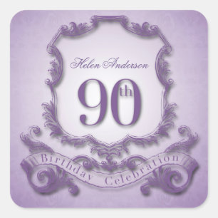 90e anniversaire Stickers personnalisés