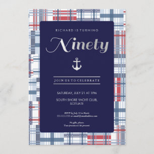 90e Invitation anniversaire - 90e, été nautique