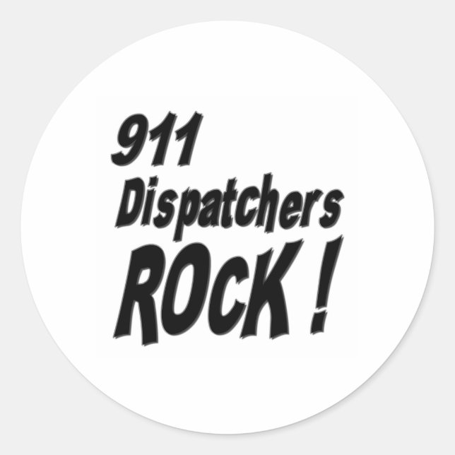 911 Dispatchers Rock! Autocollant (Devant)