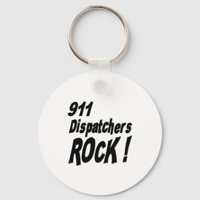 911 Dispatchers Rock! Porte-clés (Recto)