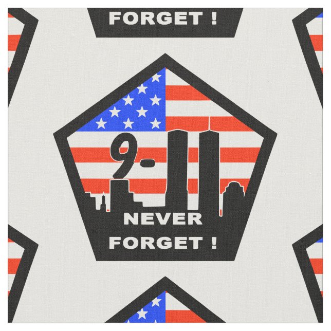 911 n'oubliez jamais tissu (Fermer)
