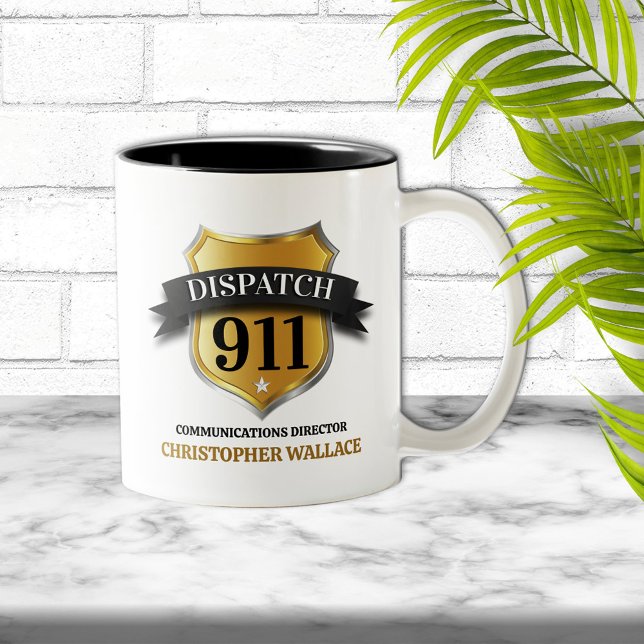 911 Opérateur d'expédition Café Mug personnalisé (Créateur téléchargé)