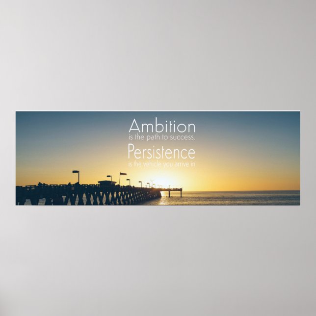 91,44cm x 30,48cm, affiche de devis Inspirationnel (Devant)