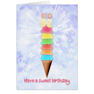 92e anniversaire crème glacée géante