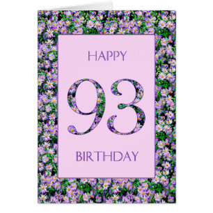 93e anniversaire de marguerites violettes