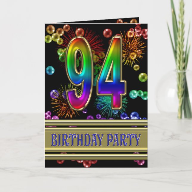 94e Birthday Invitation (Devant)