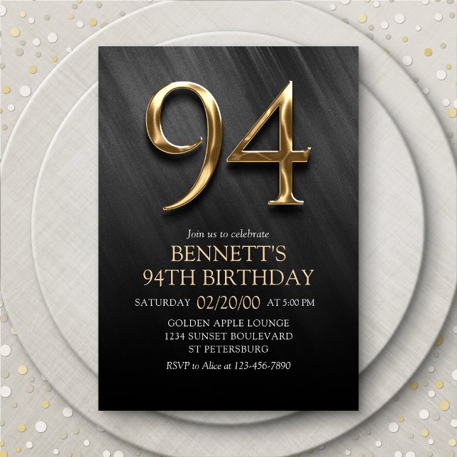 94e Invitation d'anniversaire (Créateur téléchargé)