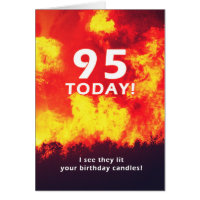 95 Humour de bougie d'incendie de forêt d'annivers