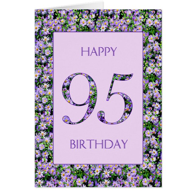 95e anniversaire de marguerites violettes (Devant)