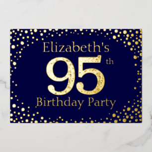 95e anniversaire Foil Invitation