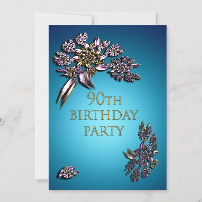 95e invitation de fête d'anniversaire (Devant)