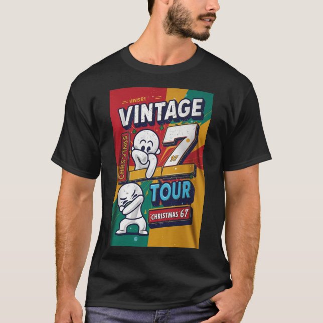 97 Meme 67 T-shirt Texte Courbé (Devant)