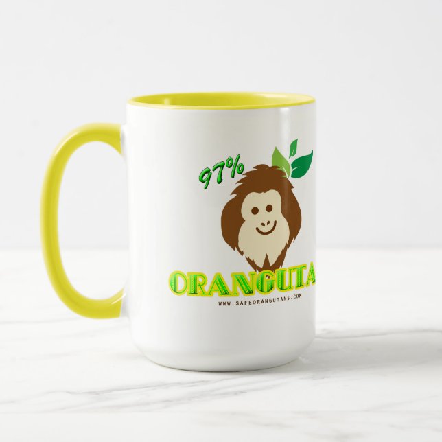 97% Orangutan Mug - fièrement montrer votre ADN! (Gauche)