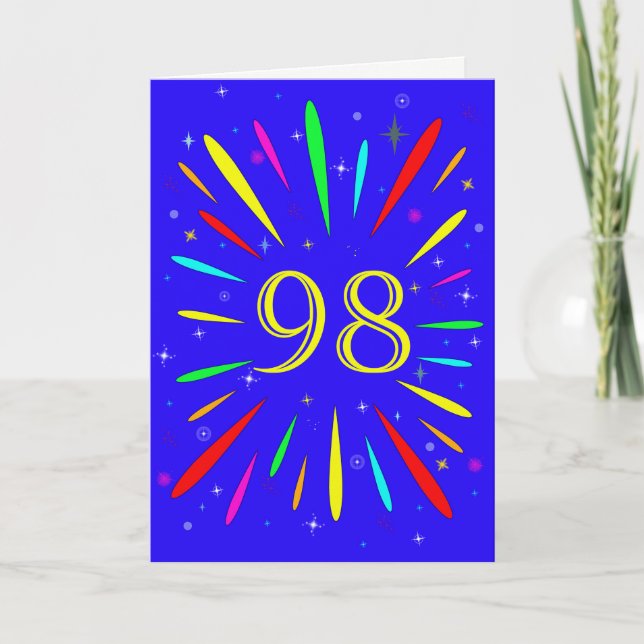 98e anniversaire carte d'explosion (Devant)
