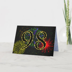 98e anniversaire de fête Invitation