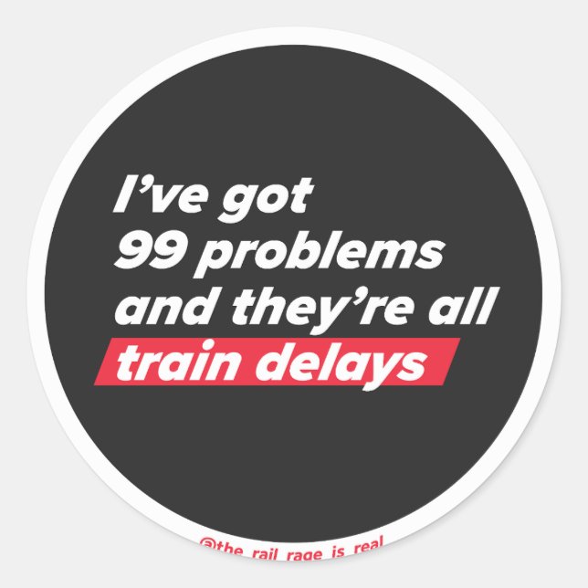 99 Problèmes - autocollant (Devant)