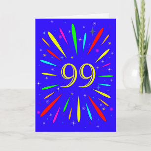 99e anniversaire carte d'explosion