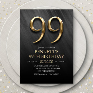 99e Invitation d'anniversaire