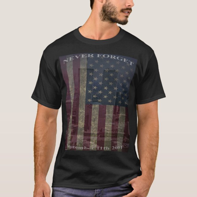 9/11 n'oubliez jamais le T-shirt - hommes (Devant)