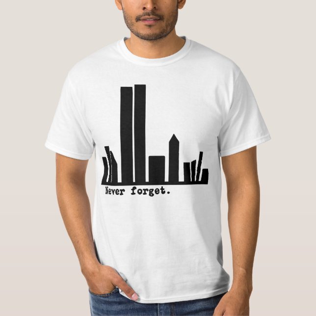9-11 n'oubliez jamais les T-shirts d'horizon de (Devant)