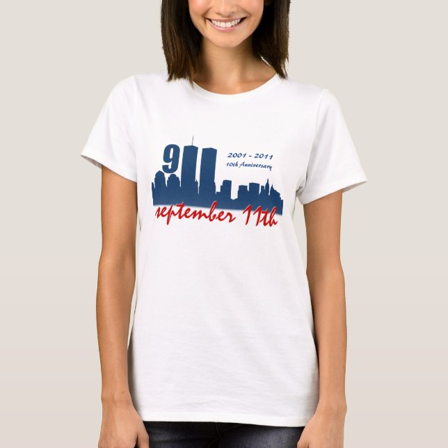 9/11 septembre 11 WTC - T-shirt Dames Ringer (Devant)