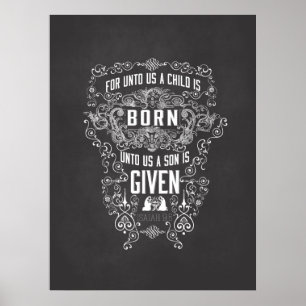 9:6 d'Isaïe à nous un enfant est art né de tableau