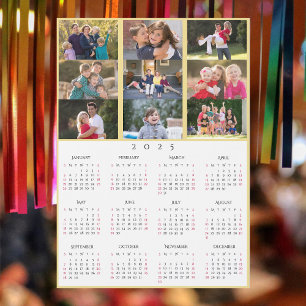 9 Collage de photos Calendrier familial personnali