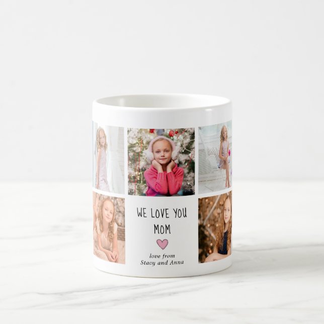 9 enfants Photo We Love You Mom Mug (Centre)