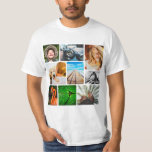 9 Photo Collage Modèle Rond Corners T-shirt<br><div class="desc">T-shirt personnalisable 9 Photo Collage Modèle Rond Corners. Idéal pour les fêtes d'anniversaire des êtres chers.</div>