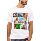 9 Photo Collage Modèle Rond Corners T-shirt