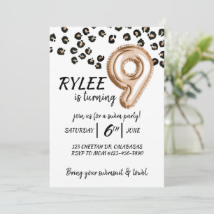 9E ANNIVERSAIRE, CHEETAH, FÊTE DES FILLES, LEOPARD