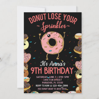 9e anniversaire Donut Perdre vos asperges filles I