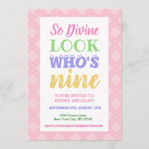 9e anniversaire Invitation Slogans