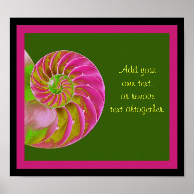 A001 Chamaded Nautilus - Poster personnalisable (Devant)