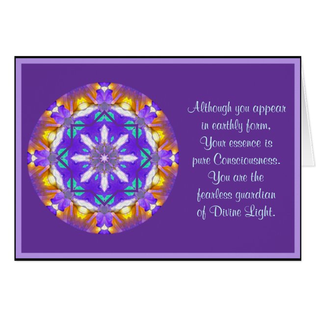 A01 mandala kaléïdoscopique Design.4 floral (Devant horizontal)