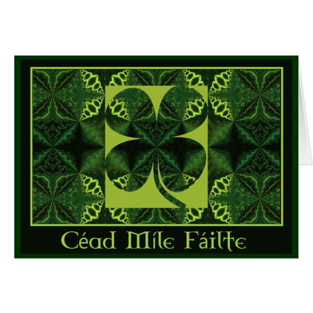 A05 Shamrock kaléidoscopique - CÉAD MÍLE FÁILTE.1 (Devant horizontal)