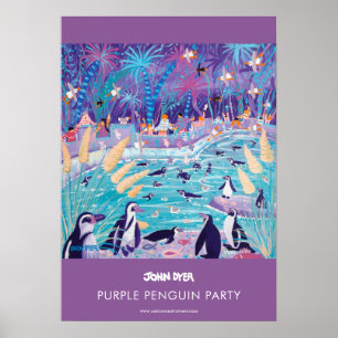A2 poster de John Dyer. Pingouin pourpre