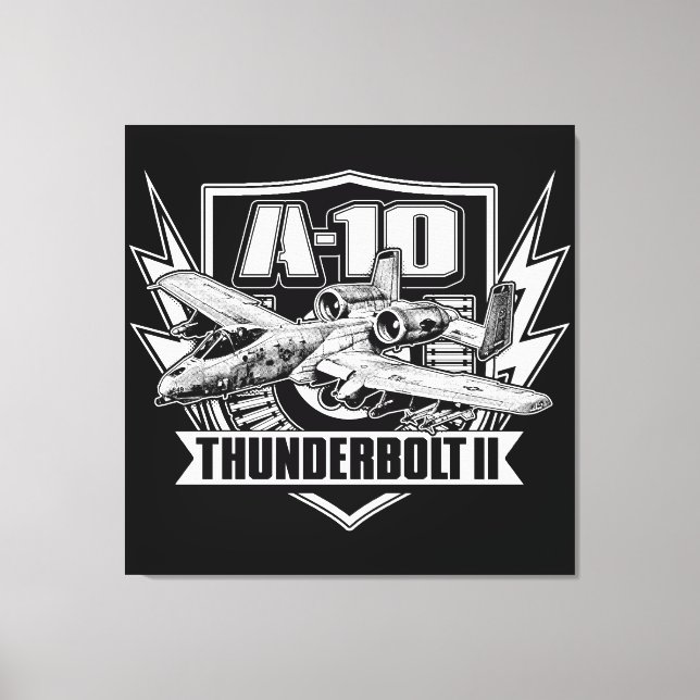 A-10 Thunderbolt II Impression de toile étirée (Recto)